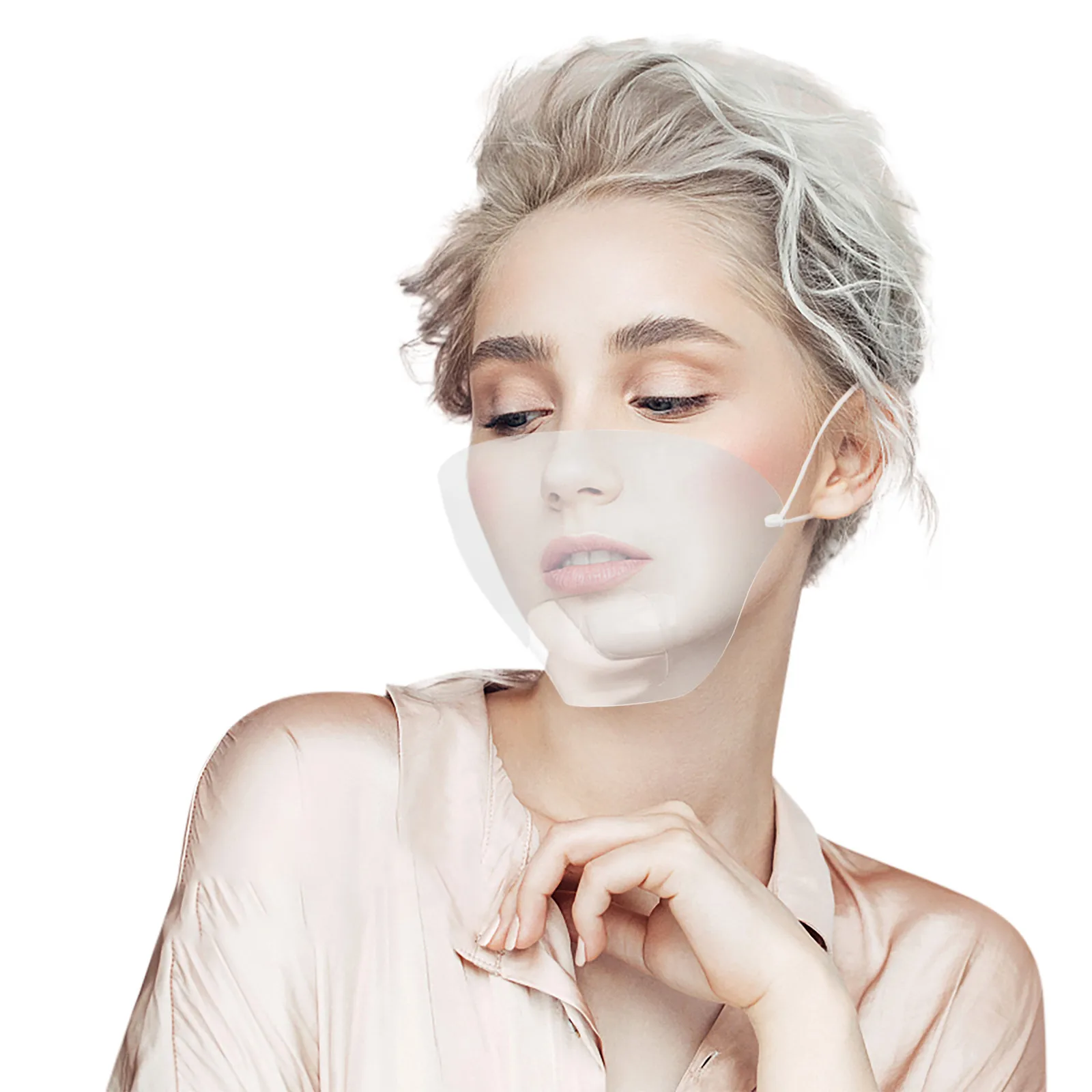 Маска для ресторана шеф повара маска губ с языком прозрачная письма Перманентная