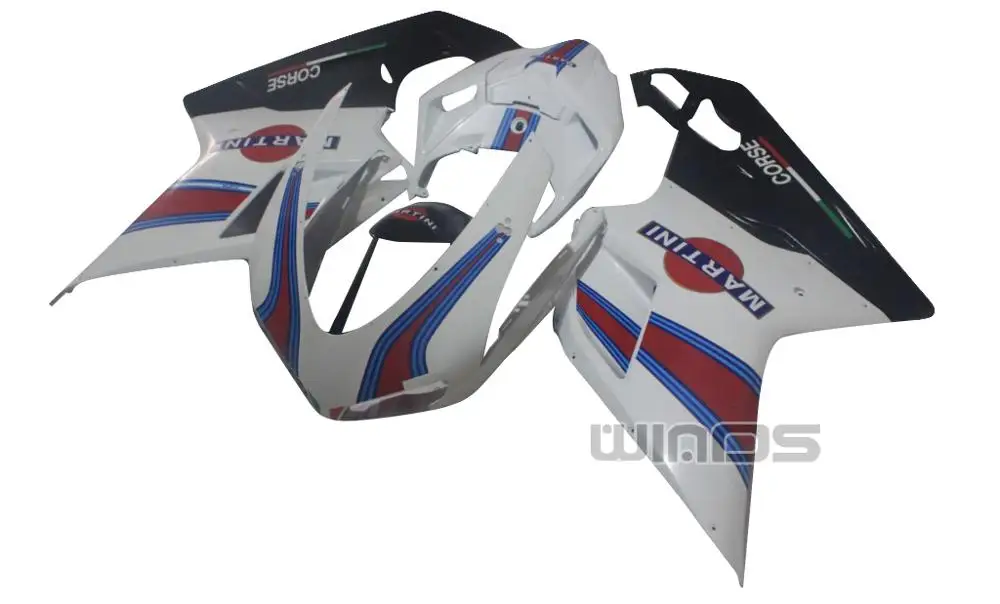 

Body Kit for Ducati 848 1098 1198 2007 2008 2009 2010 2011 Black White Blue MARTINI Edition