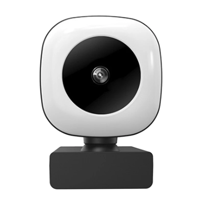 

2K Plug-And-Play Webcam Has a Built-in Microphone Light for Real-Time Streaming Video Chat and Online Video Conferencing