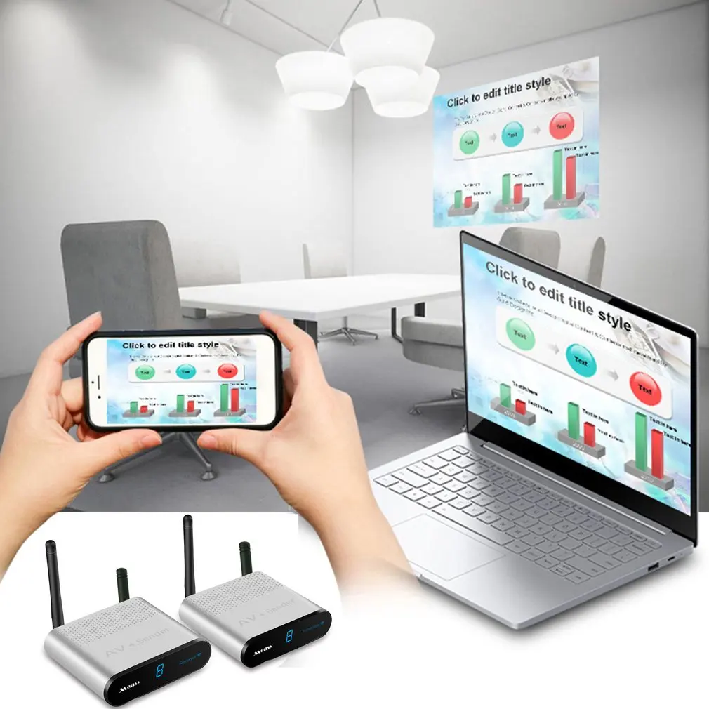 

Measy AV230 2,4G беспроводной AV Передатчик приемник Аудио Видео ТВ AV сигнальный передатчик ресивер Проходная стена 300 м/футов