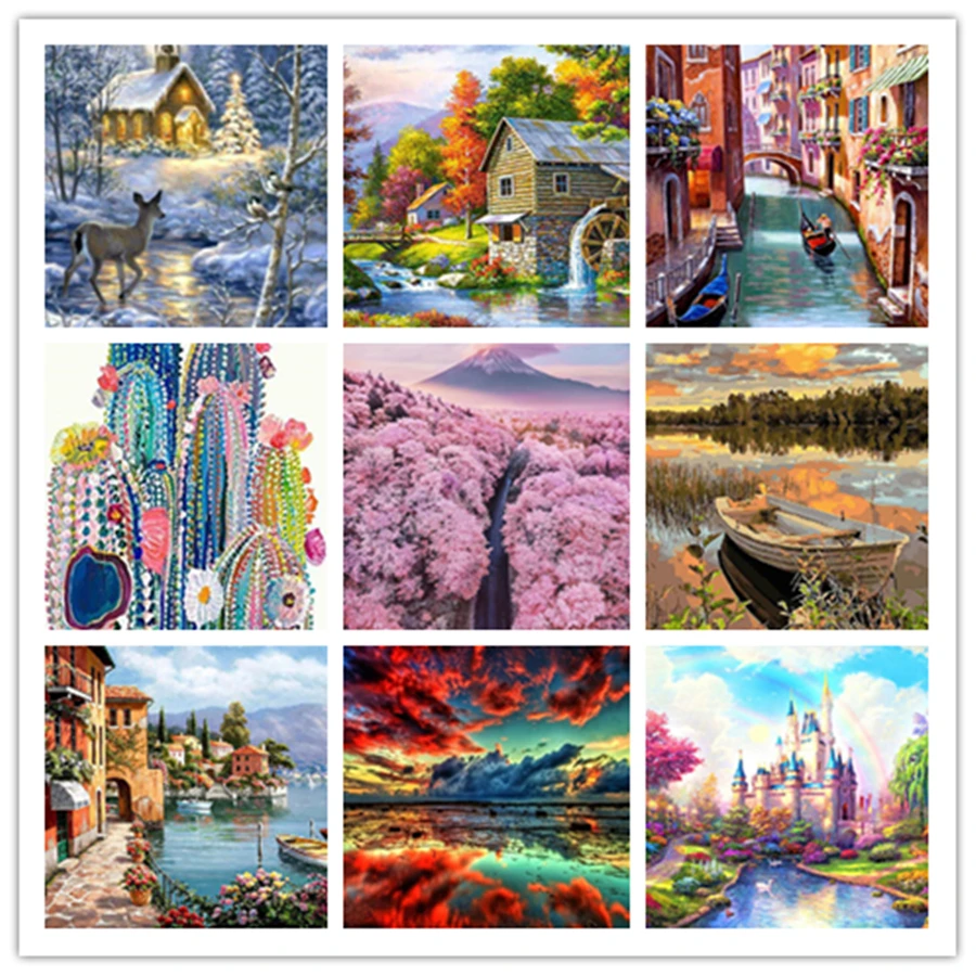 Алмазная живопись 5ddiy с животными тигром котом вышивка крестиком мозаичная