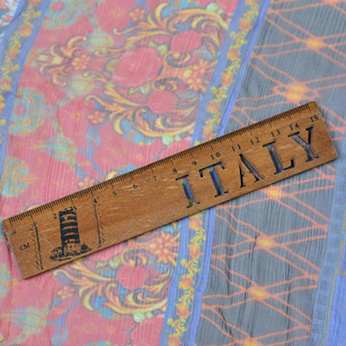 Fashion striped print 100% pure silk crinkle georgette gauze fabric SCG520 | Дом и сад