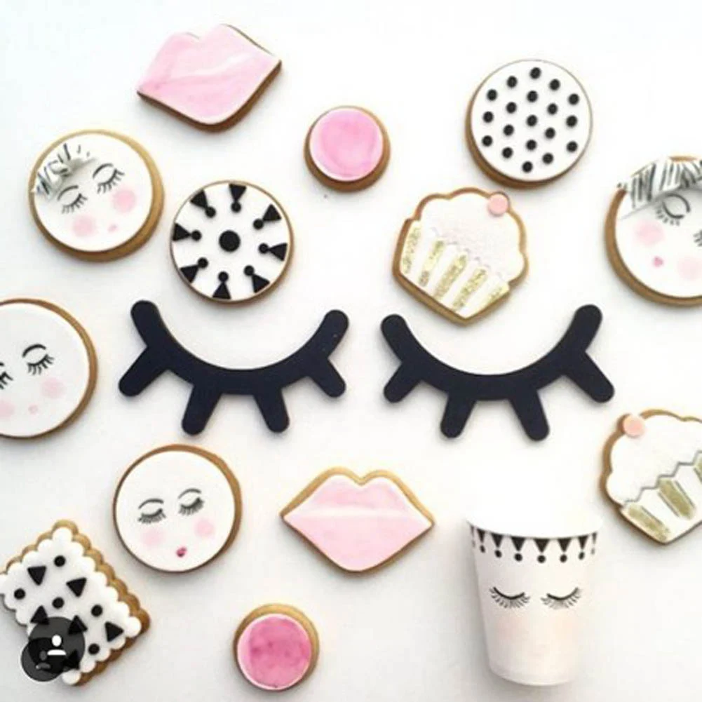 Pesta&ntilde;as de madera de 2 piezas, 3D pegatina de pared de dibujos animados, decoraci&oacute;n para dormitorio de ni&ntilde;os, interesante, divertido, Adhesivo de pared-1