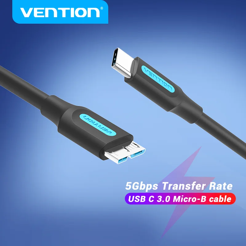 Vention USB 3.0 Type C к Micro B кабельный разъем для SSD HDD внешний жесткий диск смартфон MacBook PC Micro B кабель - изображение