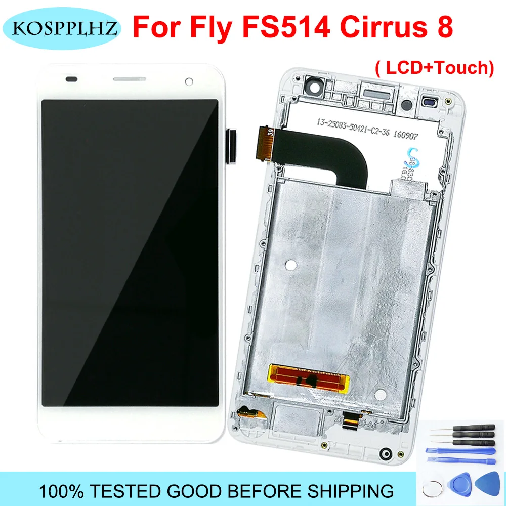 ЖК дисплей 5 0 &quotдля Fly FS514 Cirrus 8 кодирующий преобразователь сенсорного экрана в