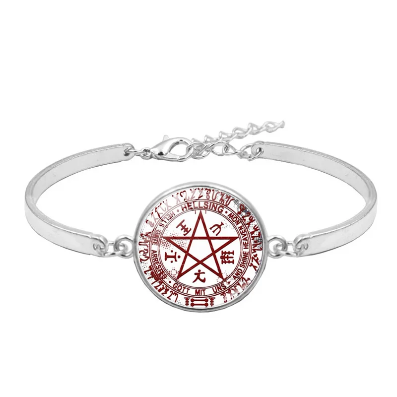 Новинка 2019 Хеллсинг Алукард пентаграмма стекло кристалл браслет модные