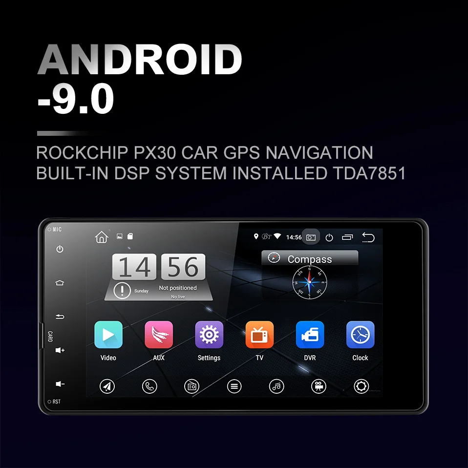 Uniway PX30 DSP 2G+ 32G android 9,0 автомобильный dvd для Mitsubishi outlander lancer 2010 2012 2013 автомобильный Радио gps навигация