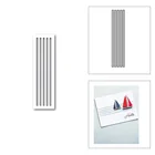 Новинка 2021, металлические режущие штампы с вертикальной полосой для скрапбукинга сделай сам и изготовления карт, декоративное тиснение, без штампов