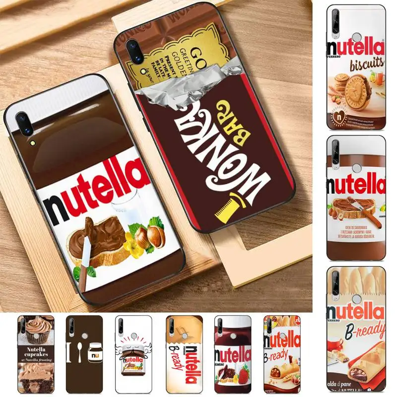 

Yinuoda Chocolate Nutella Phone Case for Huawei Y 6 9 7 5 8s prime 2019 2018 enjoy 7 plus