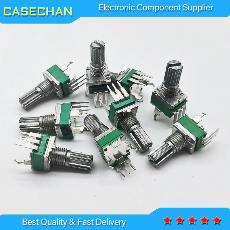 

50 pcs precision adjustable potentiometer RK097N 097 Vertical clubfoot Single B1K B5K B10K B20K B50K B100K B250K B1M B500K