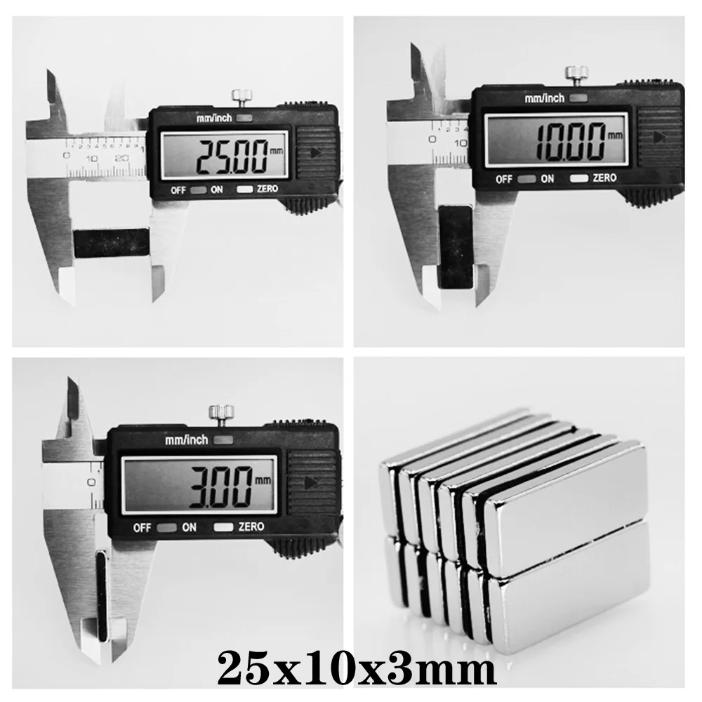 5/10/20/50/80 шт 25X10X3 квадратные супер сильные магнитные магниты 25mmx10мм Постоянный