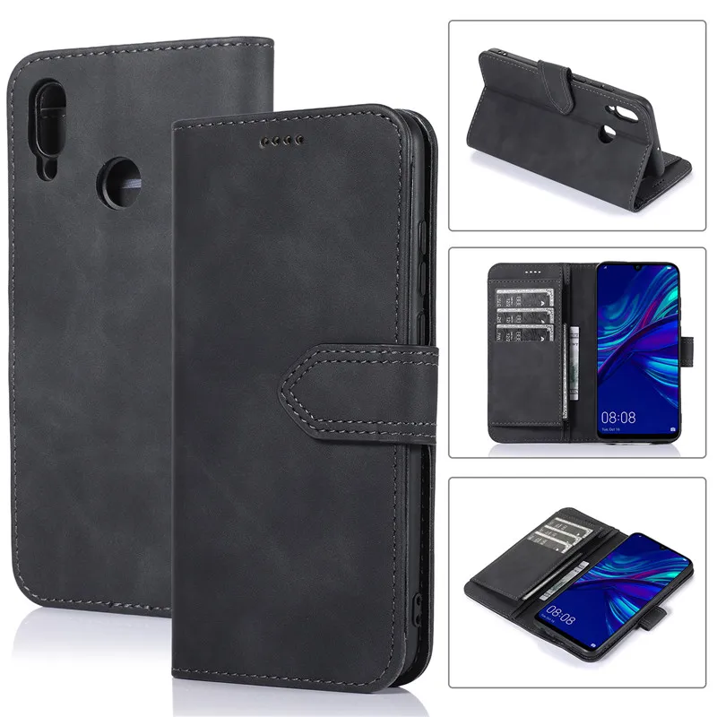 Black Роскошный кожаный флип-кошелек P30pro чехол для huawei P30 P20 Pro Lite держатель для карт Hawei P Smart Y5 Honor8S Enjoy7S чехол - Цвет: Black