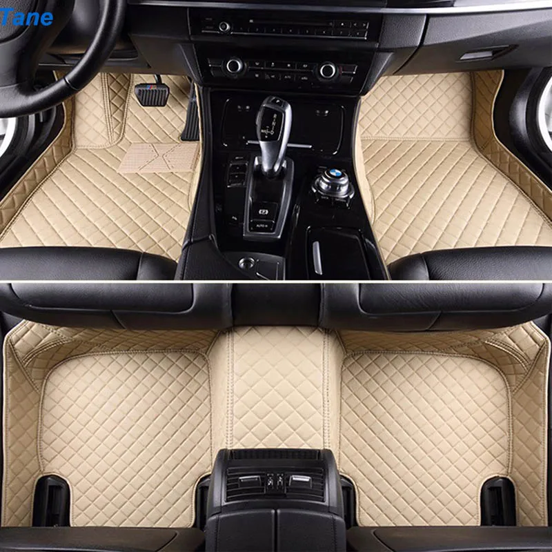 

Tane leather car floor mats For peugeot 307 sw 508 sw 308 301 2008 5008 2010 4008 607 3008 accessories carpet rug