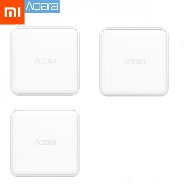 3pcs Xiaomi Aqara магический куб контроллер Zigbee версия управляется шестью действия устройство «умный дом» работает с приложением mijia home - Цвет: 3pcs