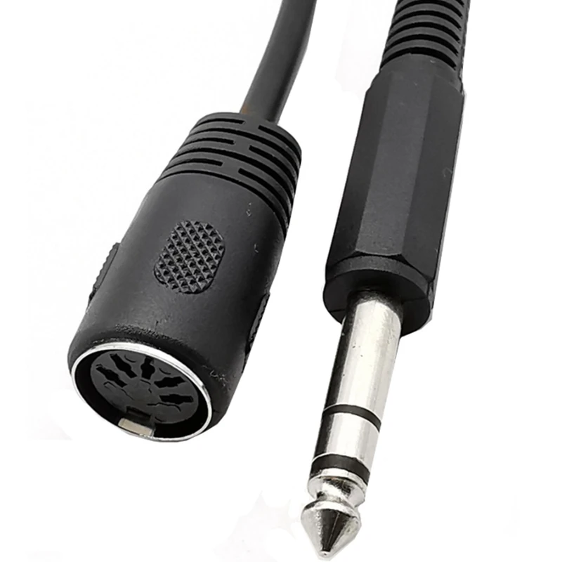 

MIDI CABLE,5-Pin Din Female to Monoprice 6.35mm (1/4 Inch) Male TRS Stereo Audio Extension Cable