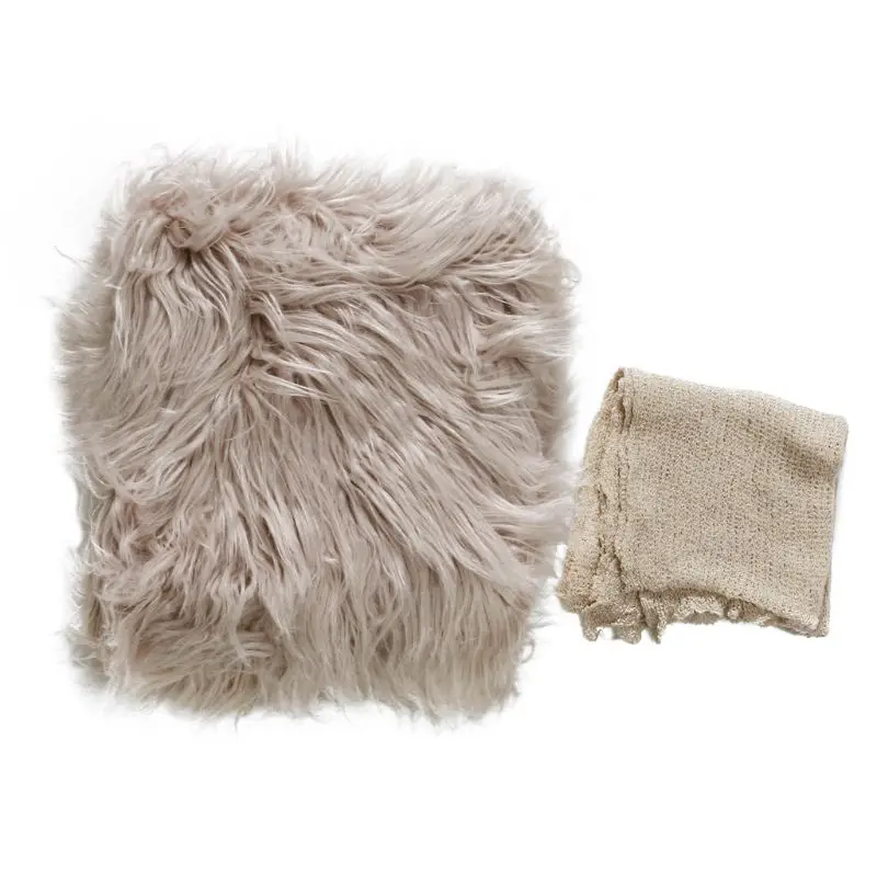 Покрывало для фото длинный ворс фотосъемки лохматый ковер реквизит с