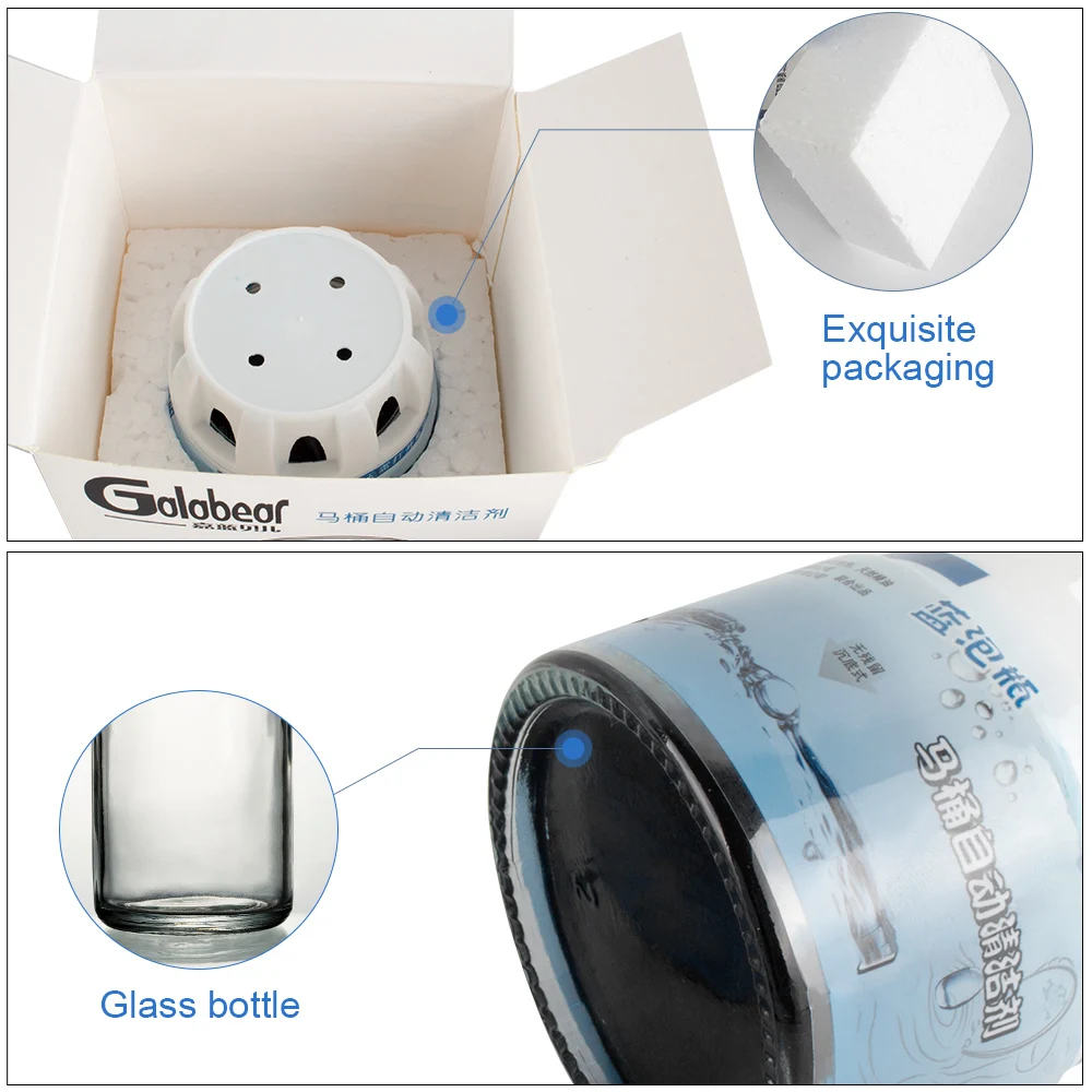 Вспенивающие очистители Autoile автоматический очиститель для туалета Magic Flush Bottled Helper Blue Bubble Amazing