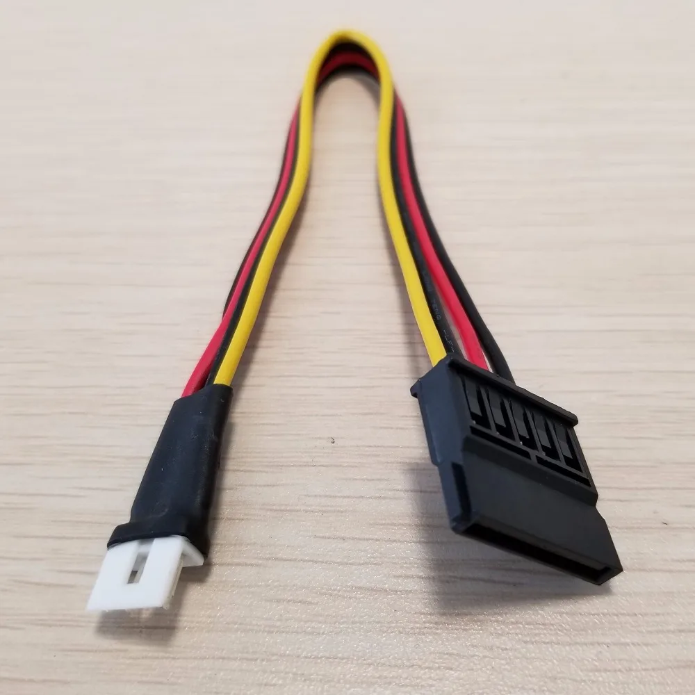 100 шт./лот 4Pin FDD Floppy Male to 15Pin SATA Female адаптер конвертер жесткий диск силовой кабель 20