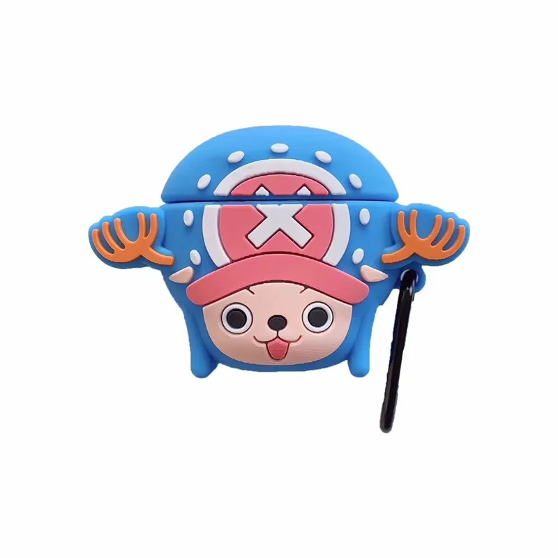 Мультфильм Аниме one piece Тони Чоппер брелок корпусы гарнитурные для Apple Airpods 2 силиконовый защитный чехол Чехлы Брелок
