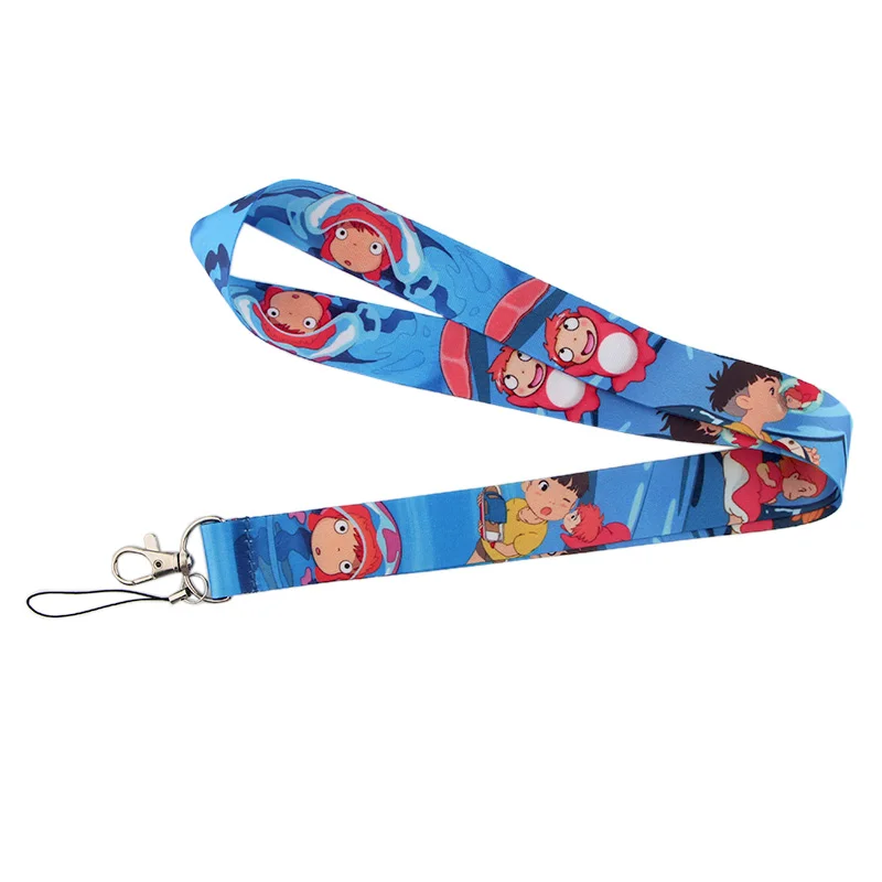 CA89 Blinghero Ponyo на скале, ремешок для ключей, ремешок для мобильного телефона, для ключей, ID, держатель для карт, 1 шт