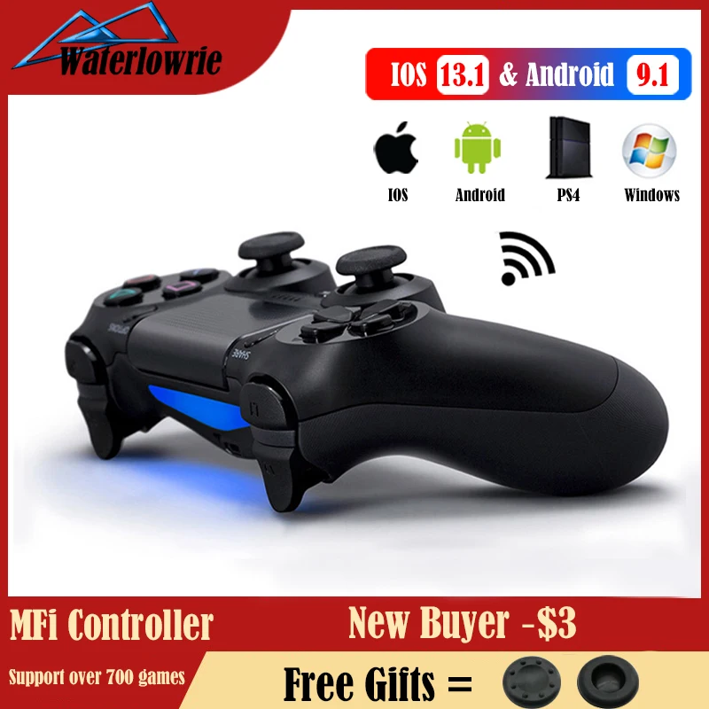 Джойстик PS4 для iPhone сони плейстейшен 4 геймпад Dualshock 4 ПК геймпад, Беспроводной Bluetooth Контроллер для Playstation 4 игры джостик консоли