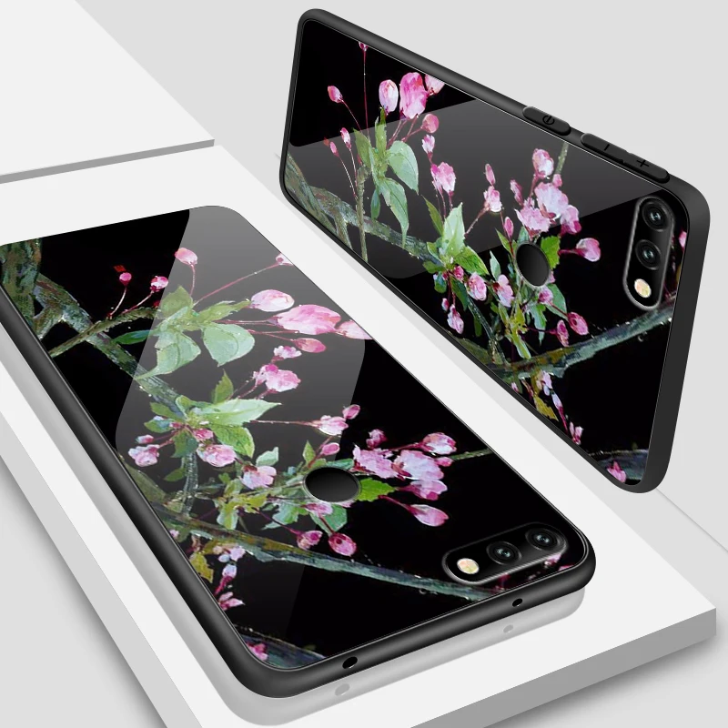 W295 Чехол для телефона для Huawei Honor 6X 7A 7C 9Lite 7X 8A 8X ТПУ закаленное Стекло крышка Y6 Y9 Y7 премьер-профессионал Magic2 модная сумочка - Цвет: W295