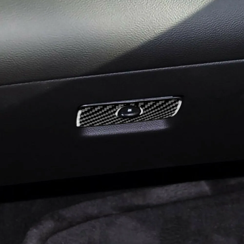 

Black Storage Box Handle Cover Carbon Fiber Co-pilot For Camaro 10-15 Sticker