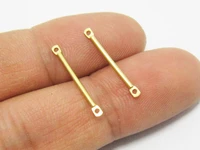 100pcs brass charms 20x1 2mm raw brass stick connector necklace bar findings r751