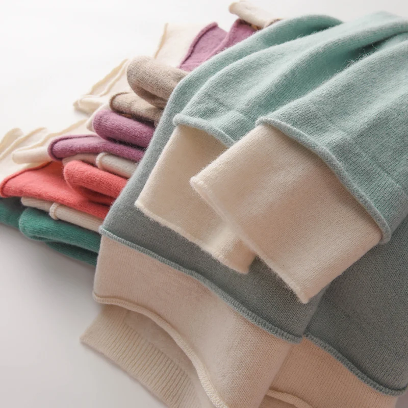 

Lafarvie Autumn Winter Wool Blends Women Sweater Femme Tops Knit Pullover Casual Loose V Neck Long Sleeve Solid Color Plus Size