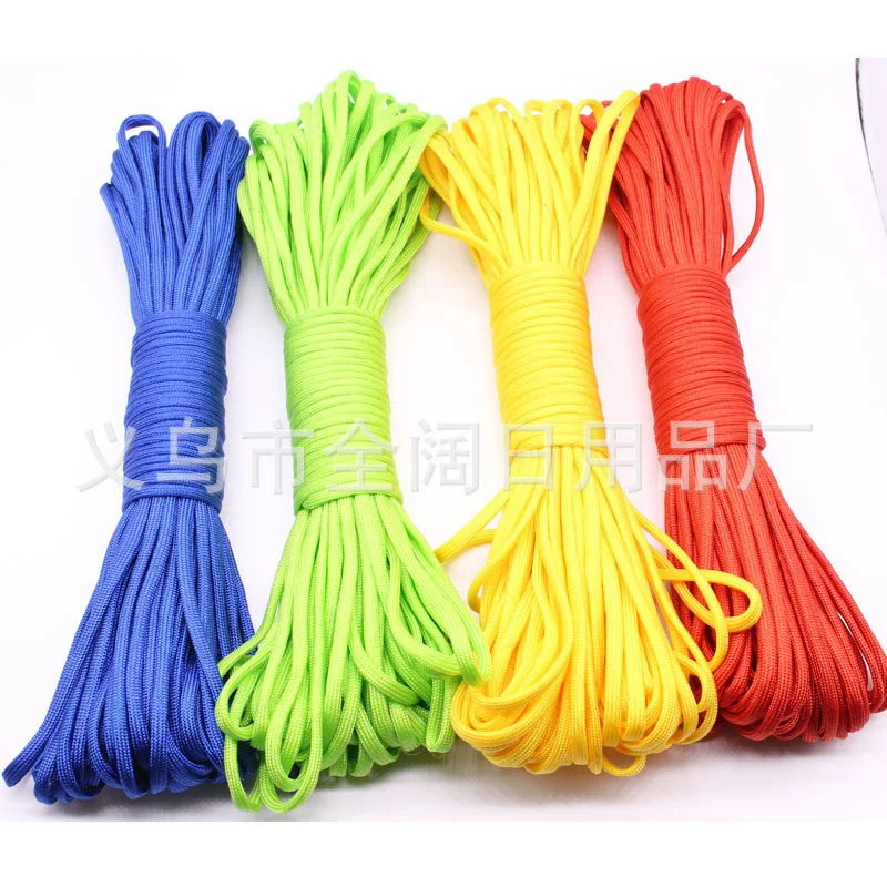 Паракорд 7 стенд 31 м Paracord веревка набор для выживания, хорошие продажи, для использования на открытом воздухе, приключения безопасность, выживание спасательная веревка