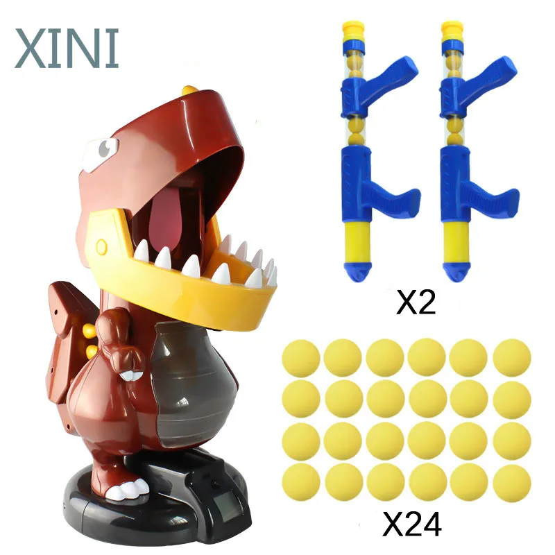 

Детский игрушечный пистолет с мягкими пулями воздушный насос стрелять утка Трамп электронные счета динамический Музыка Шарик эва пены спр...