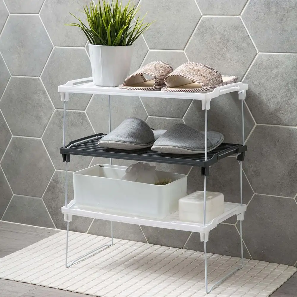 3 слойная складывающаяся полка для обуви органайзер дома спальни гостиной и