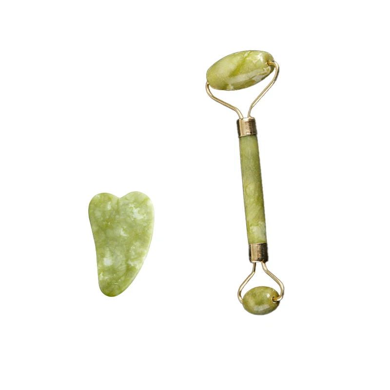 Нефритовый роликовый массажер для лица Товары похудения Шея тела гуаша Прямая