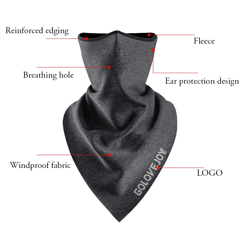 Велосипедная маска теплая велосипедная полумаска Ветрозащитная маски для