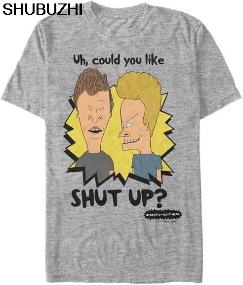 

Мужская хлопковая футболка с круглым вырезом, размеры от BEAVIS