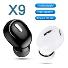 X9 мини невидимые наушники Bluetooth Ture беспроводные наушники-вкладыши с шумоподавлением гарнитура с микрофоном для всех смартфонов