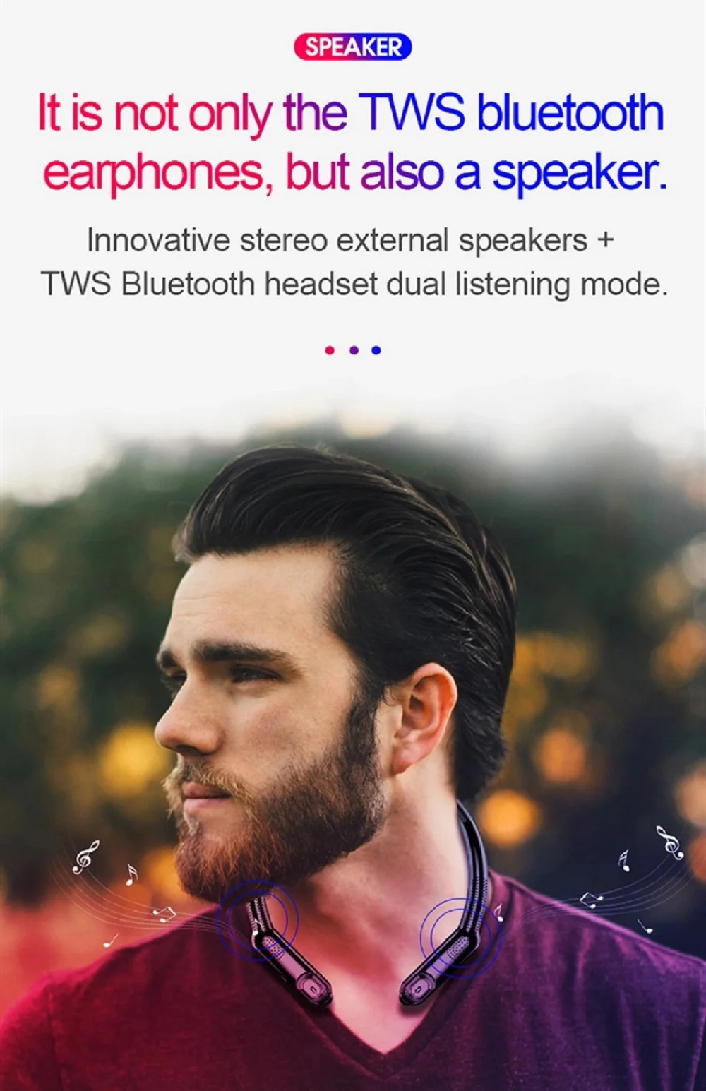 XG10 TWS Bluetooth наушники HD стерео беспроводные наушники портативные шеи радио шумоподавление HIFI игровая Спортивная гарнитура наушники
