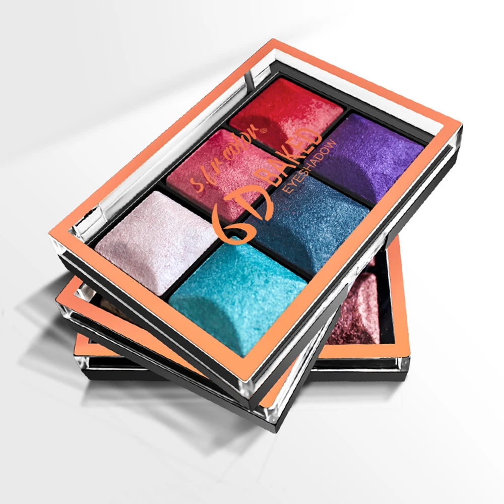 Givenone уникальная дуговая форма тени для век Палитра 6 цветов Тени Блеск матовый