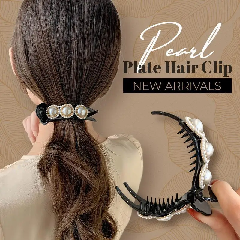

Elegant Pearl Hair Clip South Korea Ins Instafamous Jaw Clip Barrettes Simple Hair Clip Adult Female Clip Hairware Female Luxury
