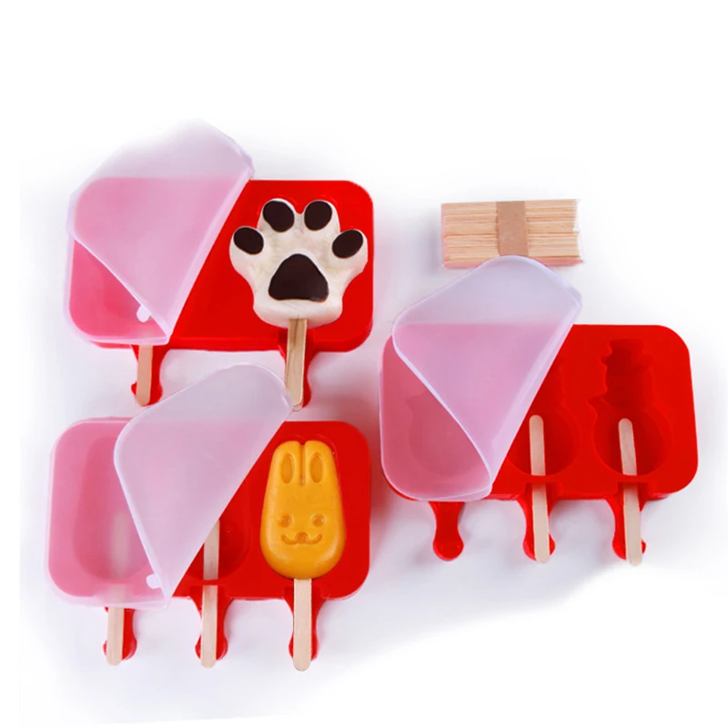 Силиконовые формы для мороженого 6 форм DIY кубические десертные лоток с
