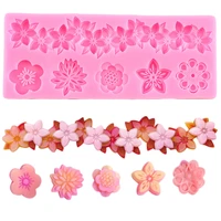 flower lace cake border fondant silicone mold sugarcraft cake decorating tools cupcake topper chocolate candy polymer clay mould