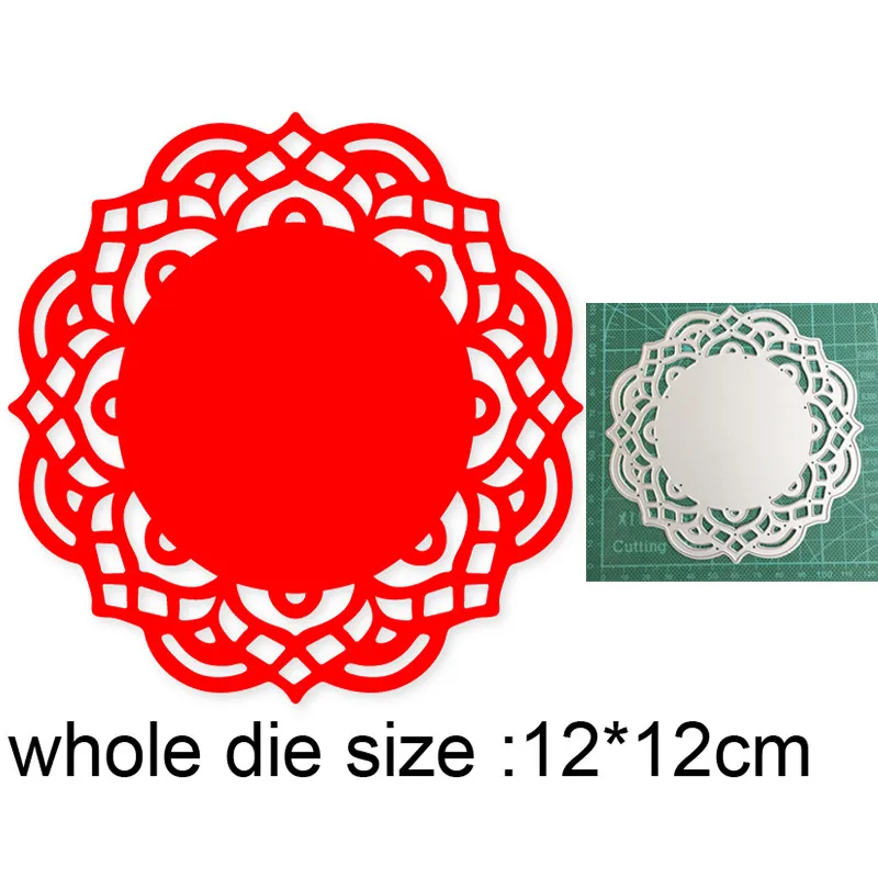 

Lace Background Frame New 2021 Metal Cutting Dies for Scrapbooking Paper and Card Making Decorative Embossing Die Cut Craft dies
