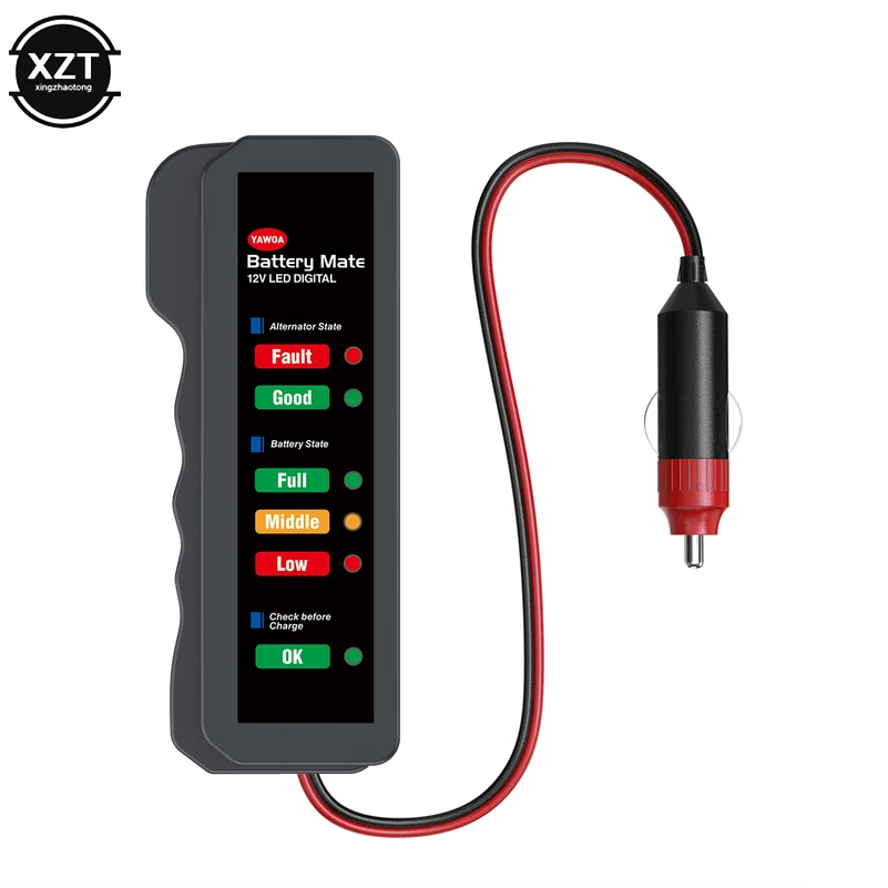 Тестер автомобильного аккумулятора 12 В 6 светодиодов |