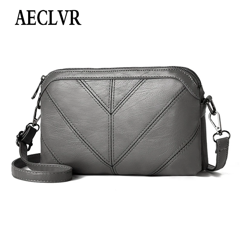 AECLVR простой стиль женские мини сумки через плечо из искусственной кожи маленький