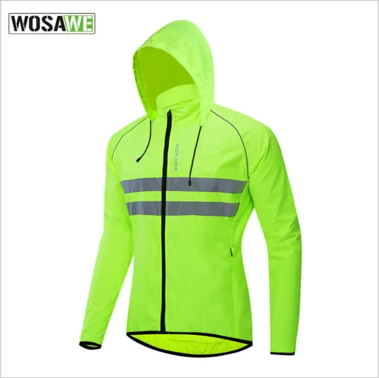 WOSAWE Спортивная ветровка для улицы горной дороги километр езды с капюшоном