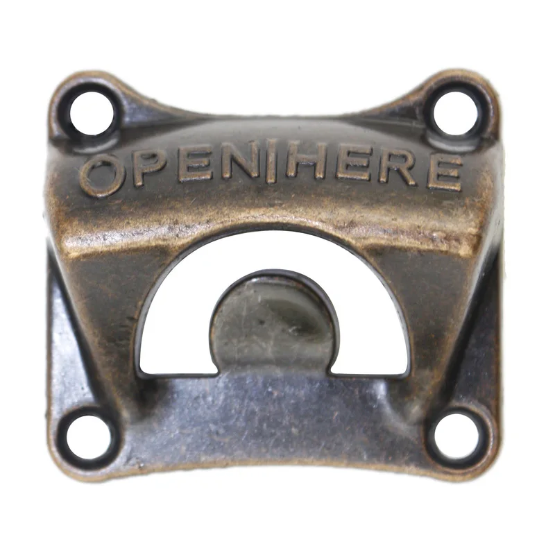 

1pc Vintage Bottle Opener Wall Mounted Wine Beer Opener Tools Bar Drinking Accessories Home Decor Kitchen Party Supplies