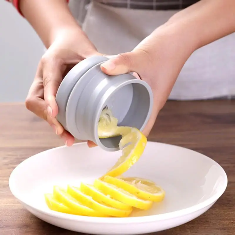 Пластиковая спиральная слайсер для лимона инструмент резки картофеля