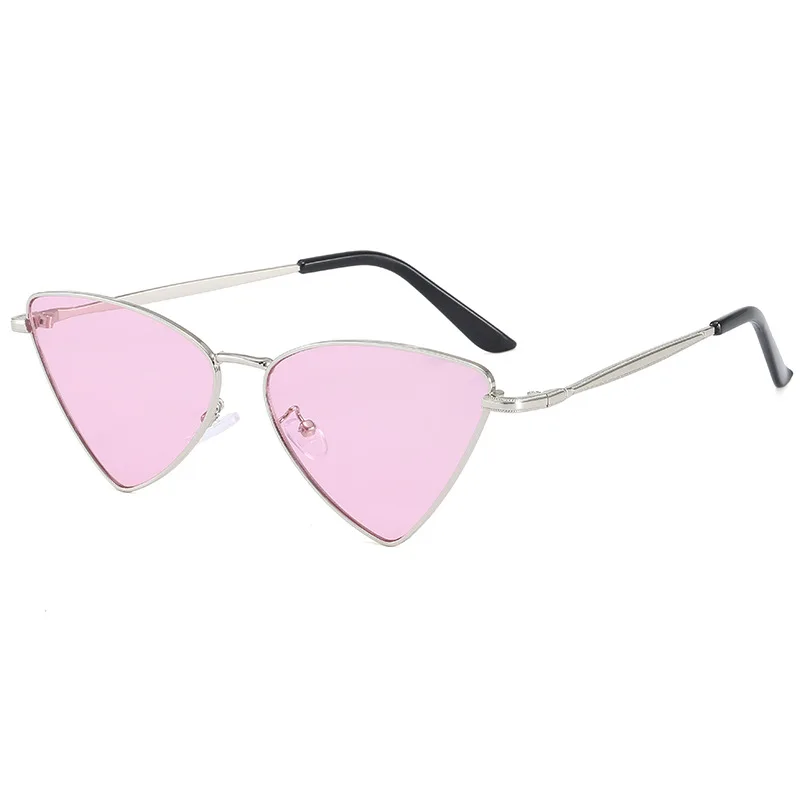 Винтажные стильные женские и мужские солнцезащитные очки в металлической оправе