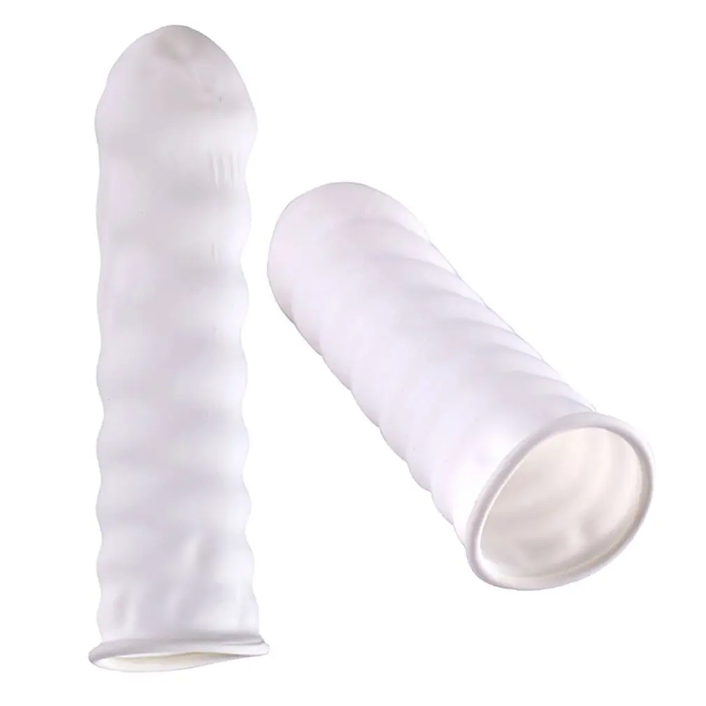 Оптовая продажа вышивка специальные резиновые пальцы белые