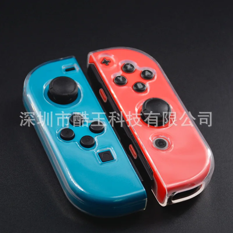 Защитный чехол для nintendo Switch из ТПУ с ручкой для хоста, прозрачный чехол с разъемным корпусом, NS аксессуары